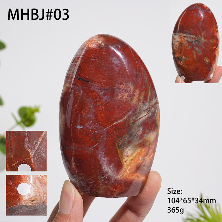 Unique,A Slightly Imperfect Natural Crystal Petrified Wood Ornament
