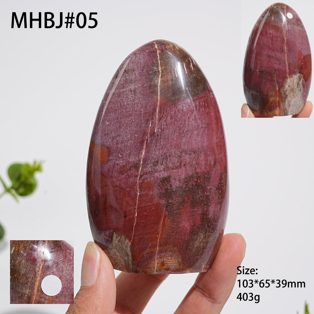 Unique,A Slightly Imperfect Natural Crystal Petrified Wood Ornament