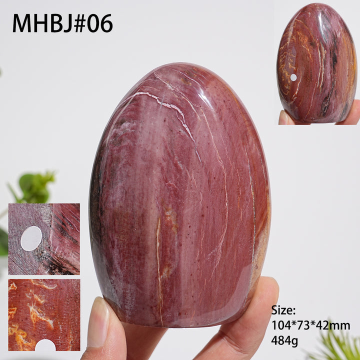 Unique,A Slightly Imperfect Natural Crystal Petrified Wood Ornament
