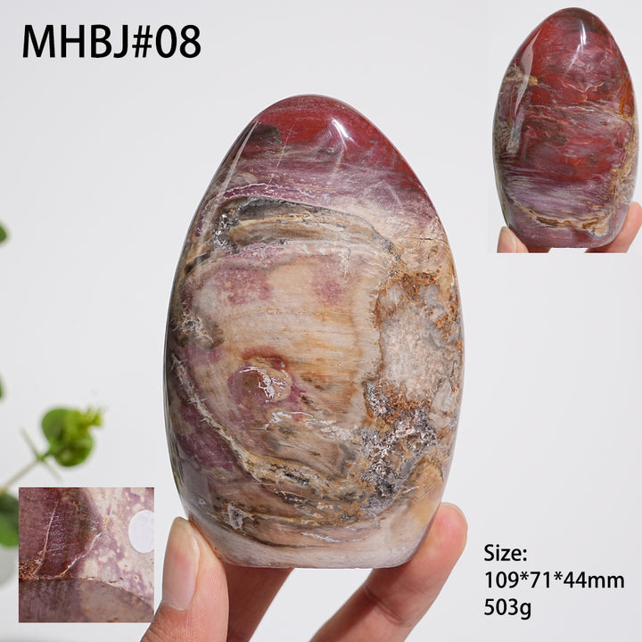 Unique,A Slightly Imperfect Natural Crystal Petrified Wood Ornament