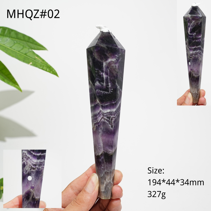 Unique,A Slightly Imperfect Natural Crystal Dream Amethyst Wand