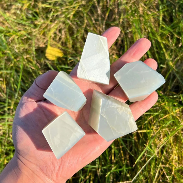 Natural Green Moonstone Freeform