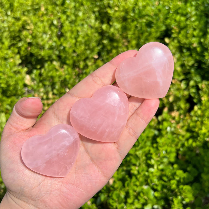 Carved Rose Quartz Heart