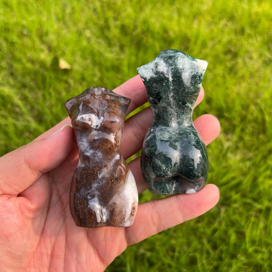 Moss Agate Goddess