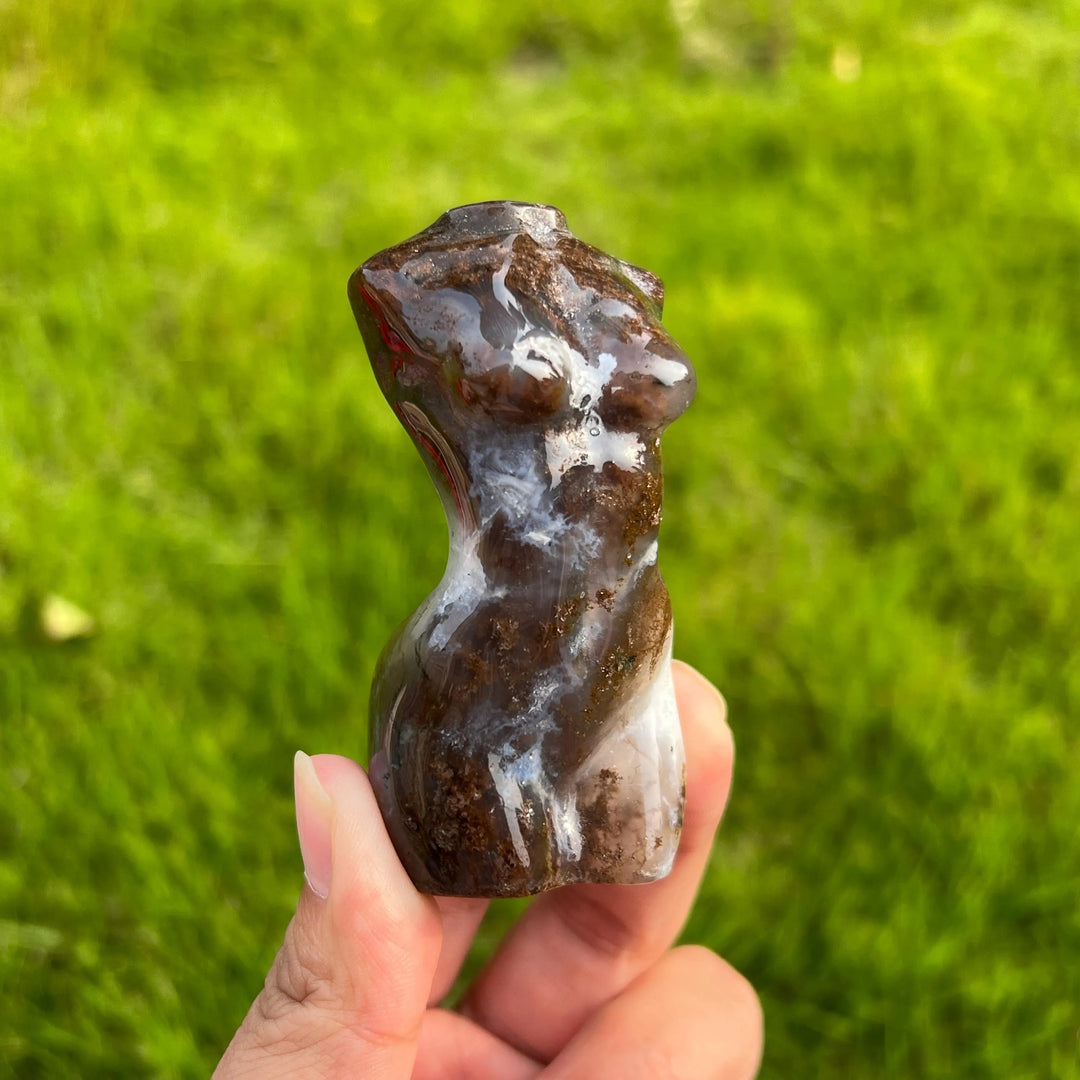 Moss Agate Goddess