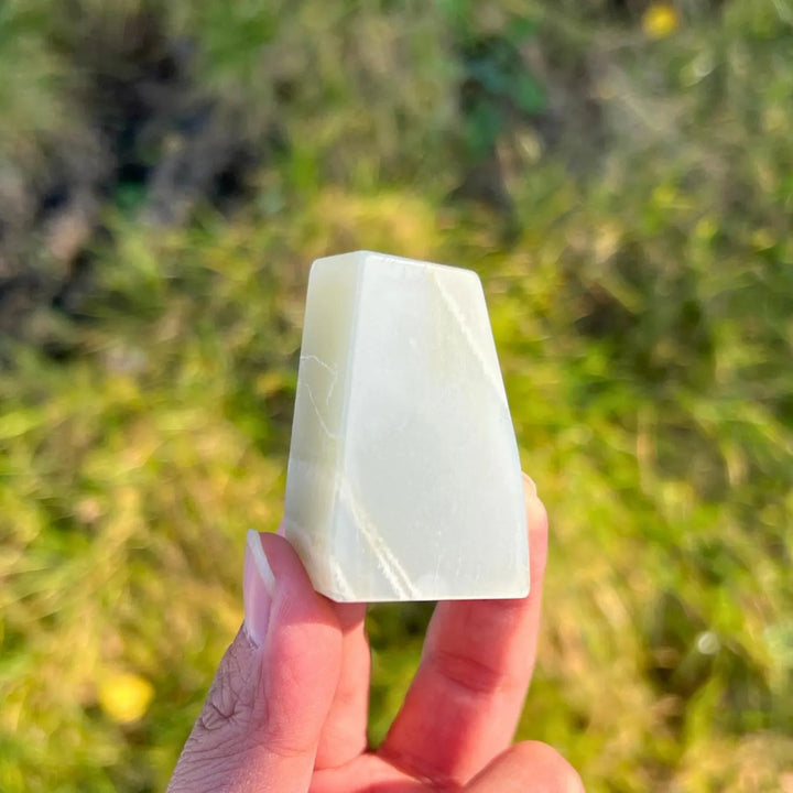 Natural Green Moonstone Freeform