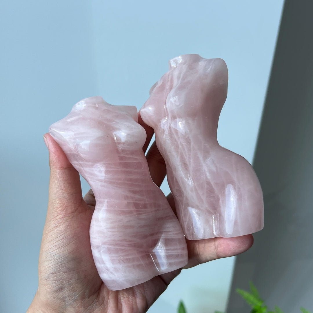 Rose Quartz Goddess Statue
