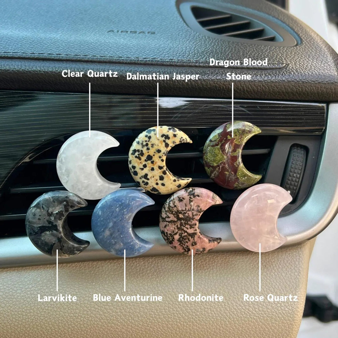 Car Vent Crystal Clip – Moon Car Decor