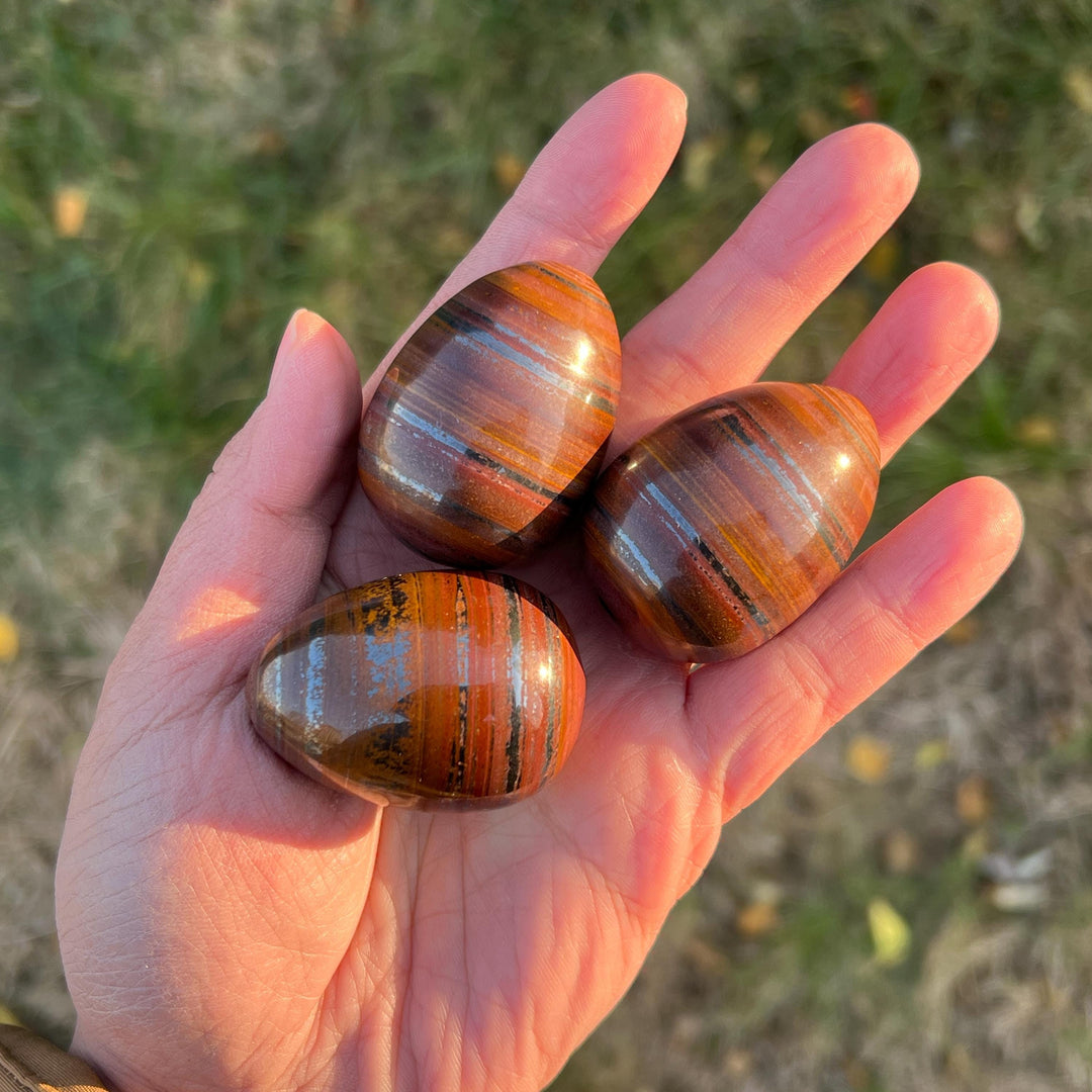 Natural Tiger Eye Hematite Egg
