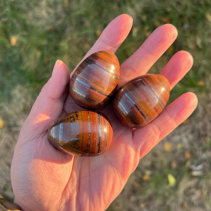 Natural Tiger Eye Hematite Egg