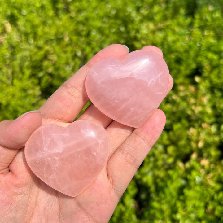 Carved Rose Quartz Heart