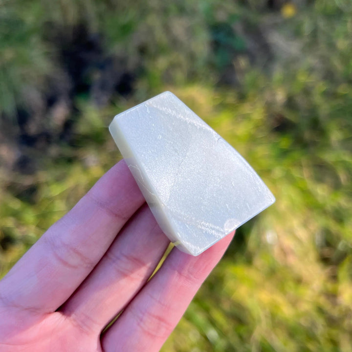 Natural Green Moonstone Freeform