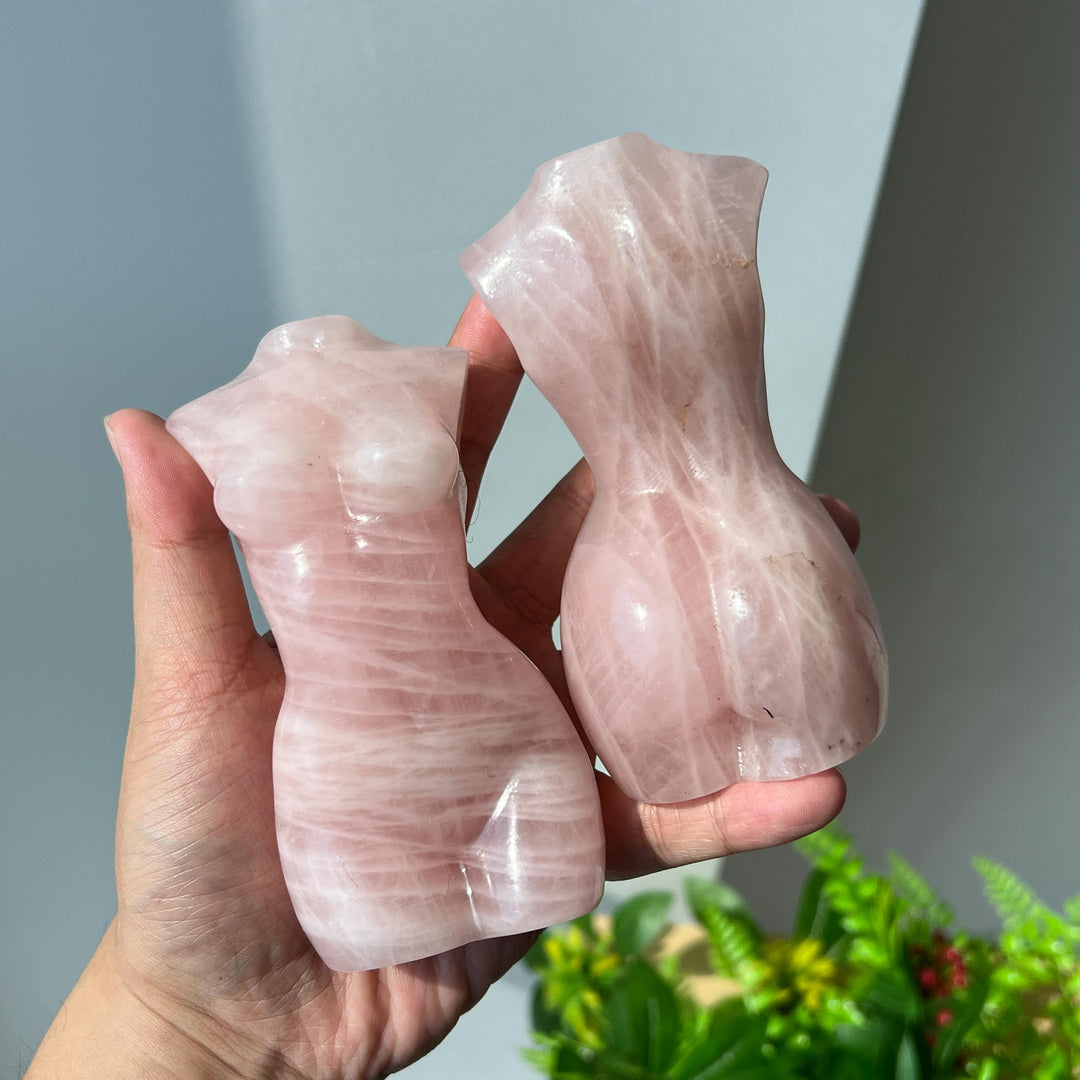 Rose Quartz Goddess Statue