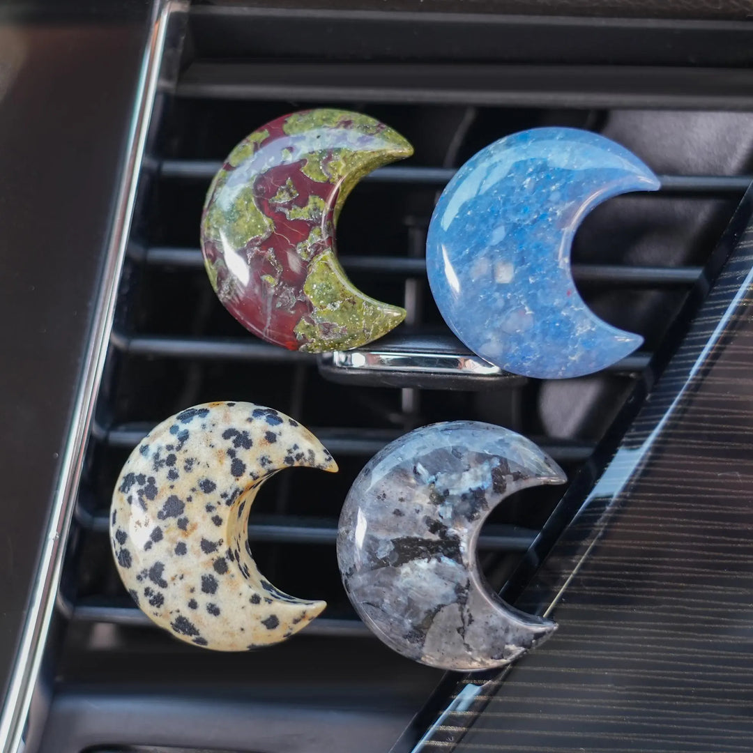Car Vent Crystal Clip – Moon Car Decor