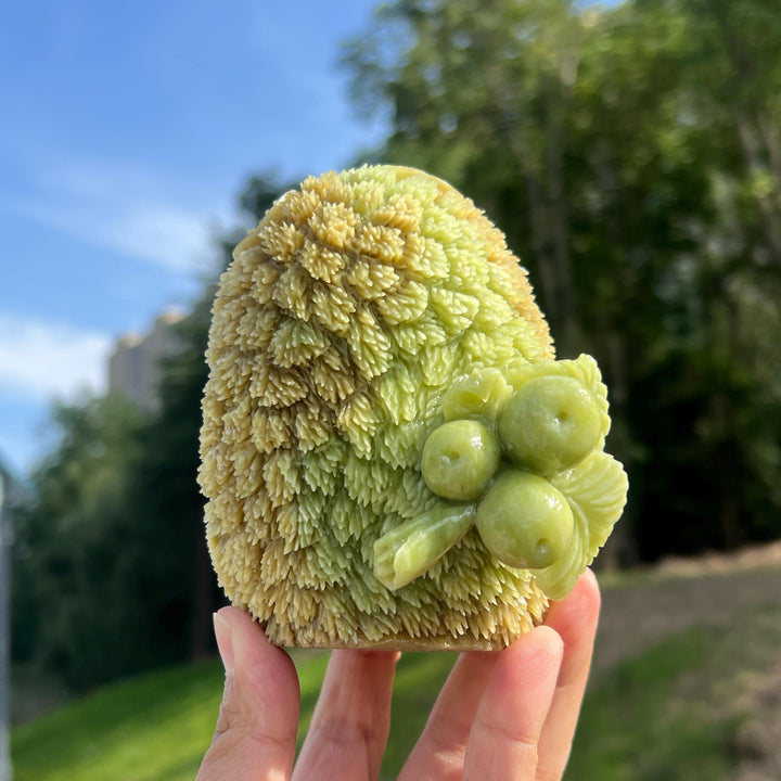 Natural Crystal Serpentine Hedgehog