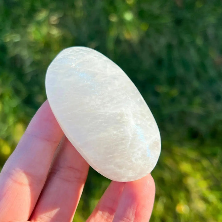 Natural Moonstone Palm Stone