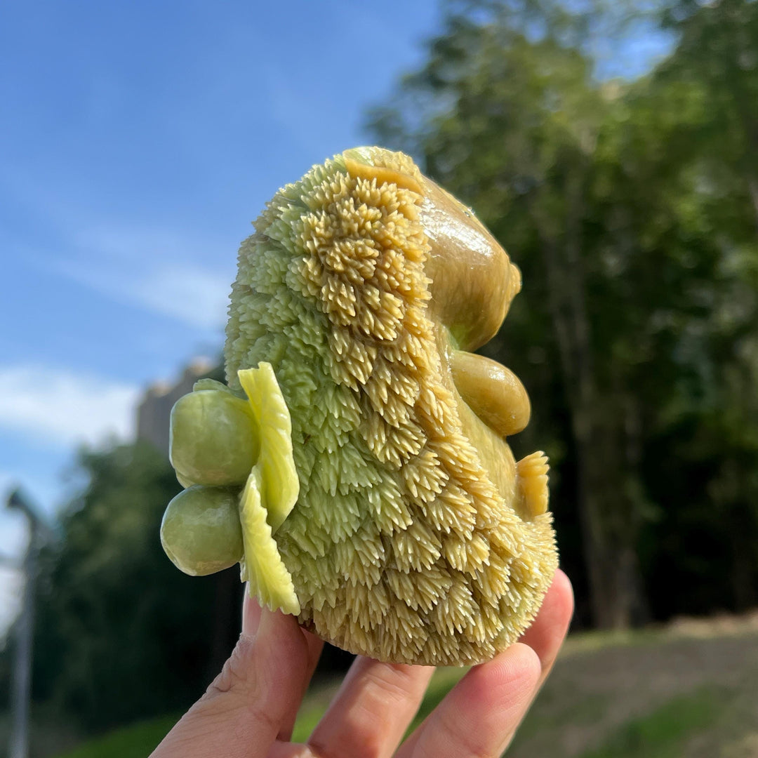 Natural Crystal Serpentine Hedgehog