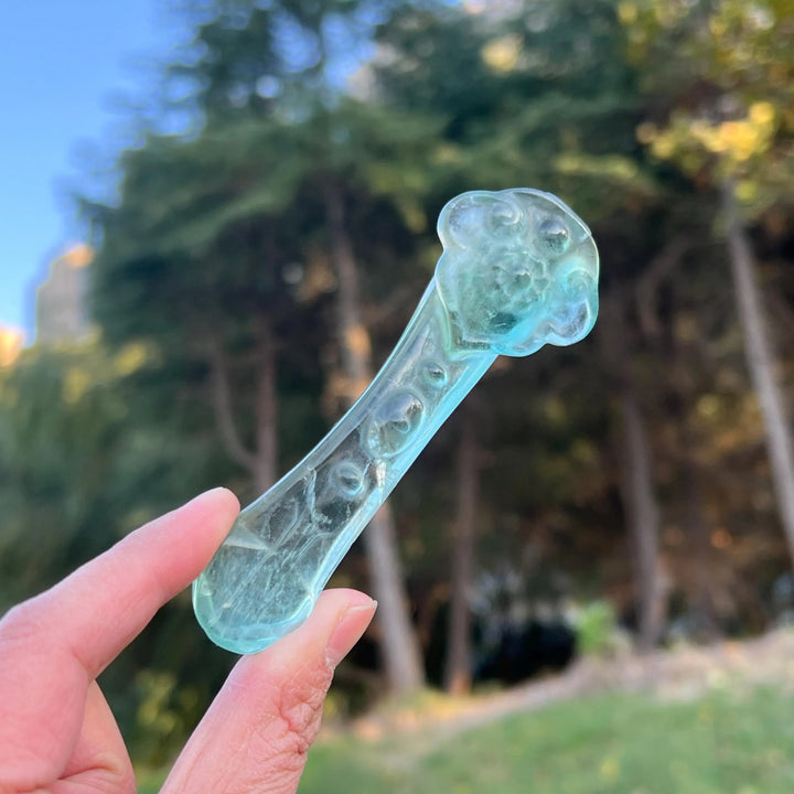 Natural Crystal Carving Fluorite Ruyi