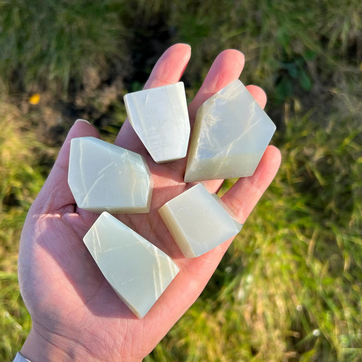 Natural Green Moonstone Freeform