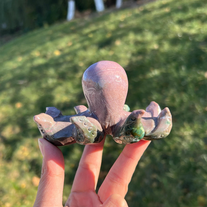 Unique Natural Ocean Jasper Octopus