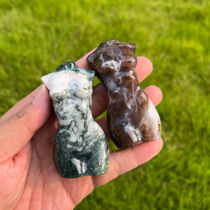 Moss Agate Goddess