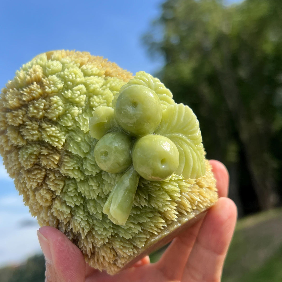 Natural Crystal Serpentine Hedgehog