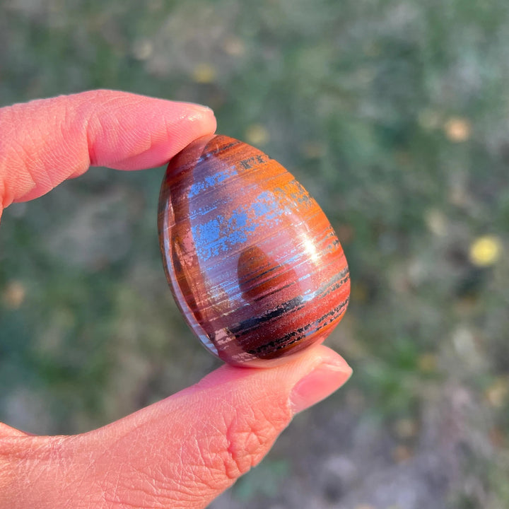 Natural Tiger Eye Hematite Egg