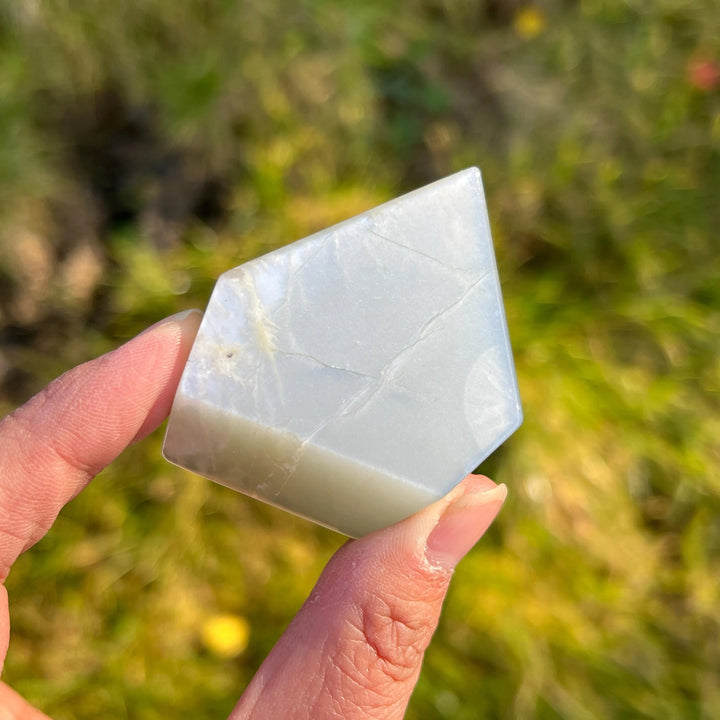 Natural Green Moonstone Freeform