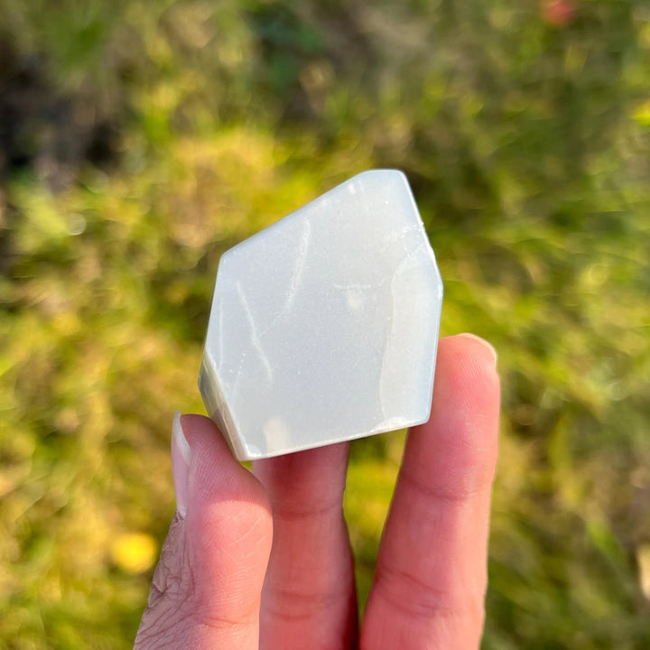 Natural Green Moonstone Freeform