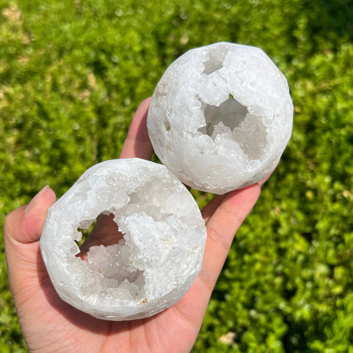 Natural Moroccan Agate Geode Sphere