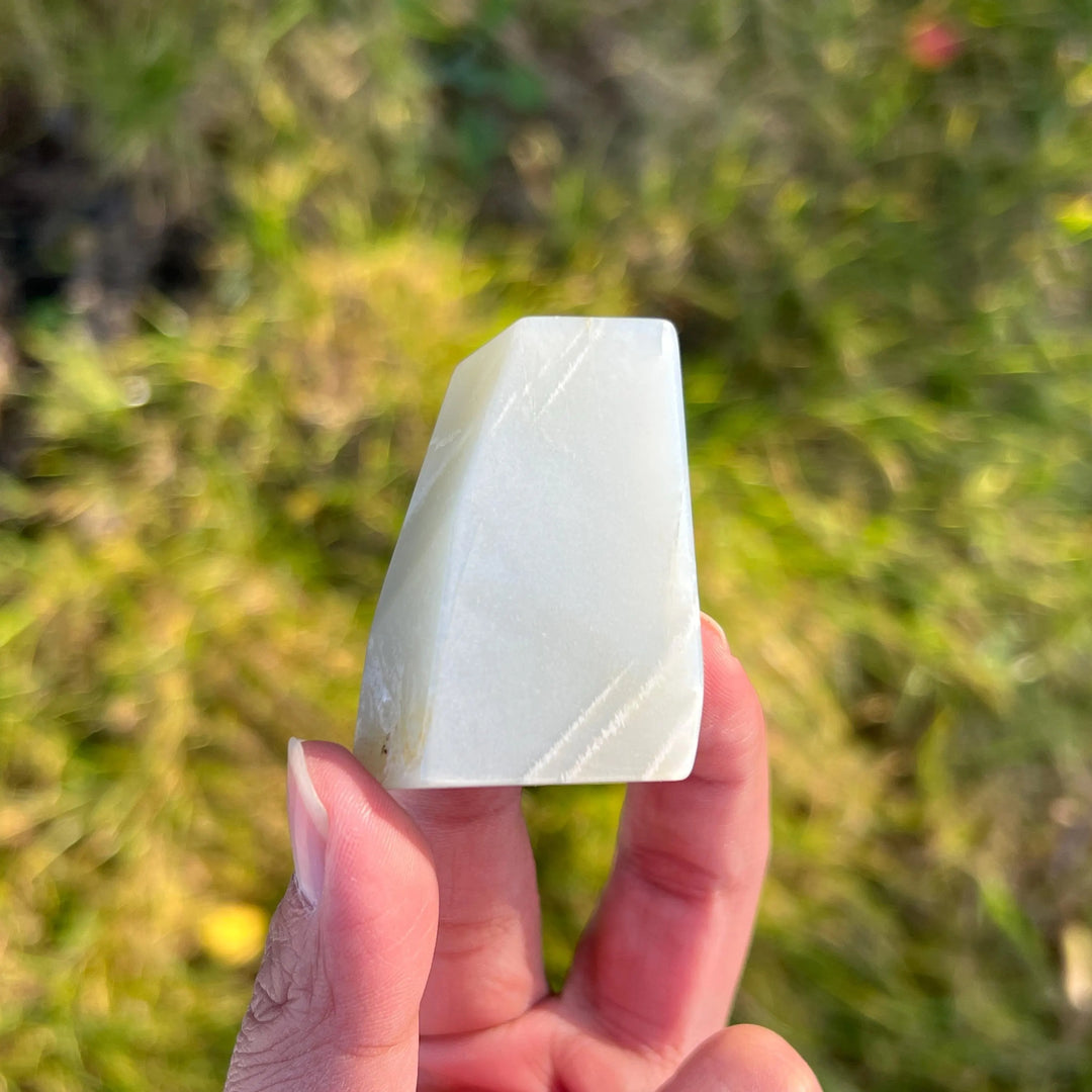 Natural Green Moonstone Freeform