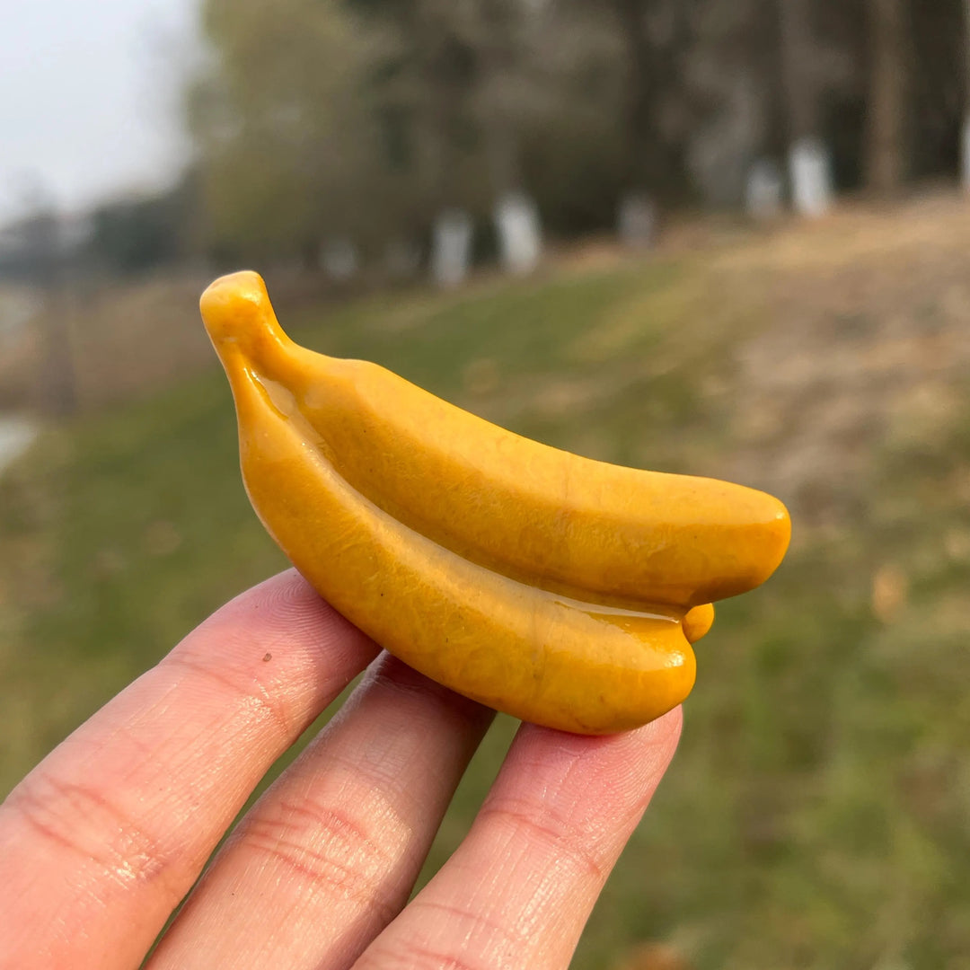 Natural Carved Yellow Aventurine Banana