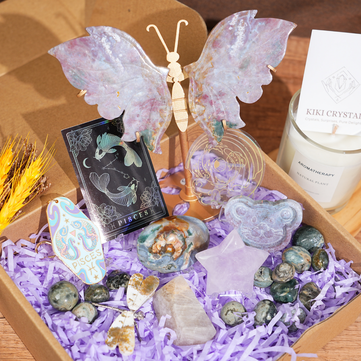 Exclusive Natural 12 Zodiac Crystal Healing Set