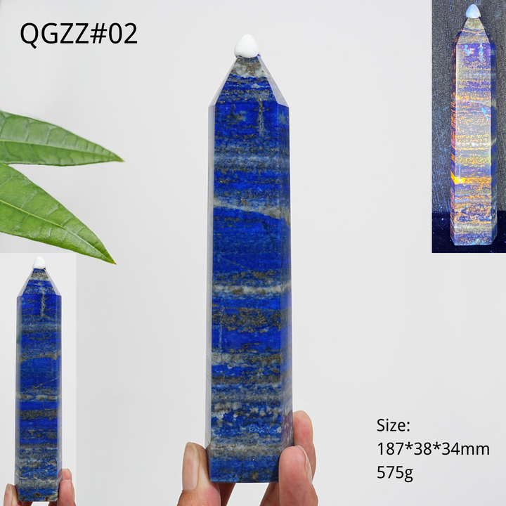 Unique,Natural Exquisite Crystal Lapis Lazuli Point
