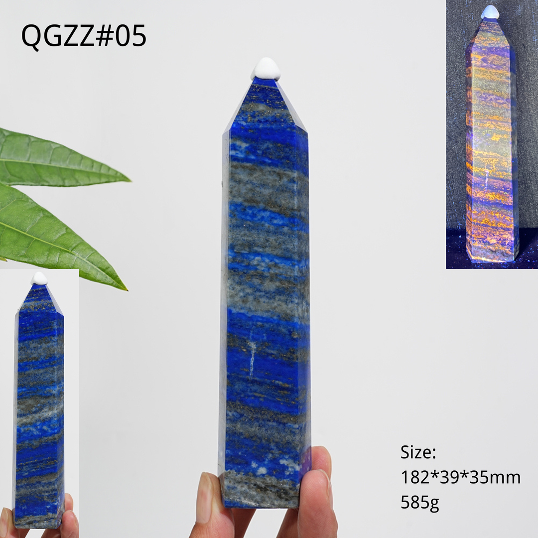 Unique,Natural Exquisite Crystal Lapis Lazuli Point