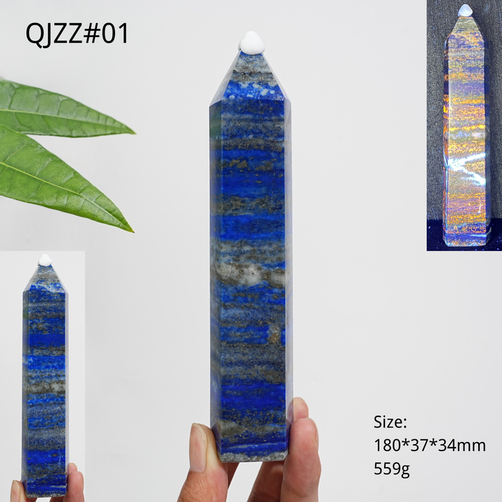 Unique,Natural Exquisite Crystal Lapis Lazuli Point