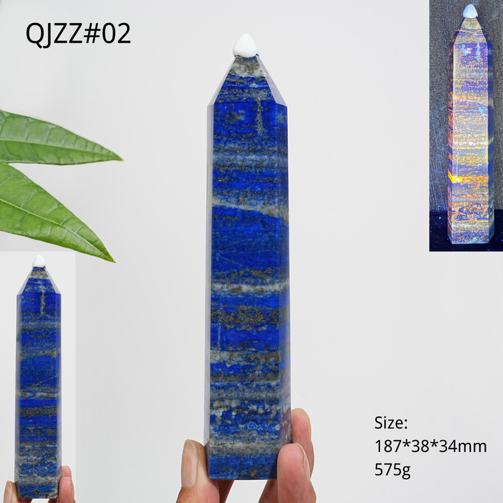 Unique,Natural Exquisite Crystal Lapis Lazuli Point