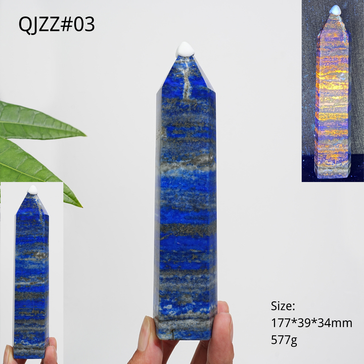 Unique,Natural Exquisite Crystal Lapis Lazuli Point
