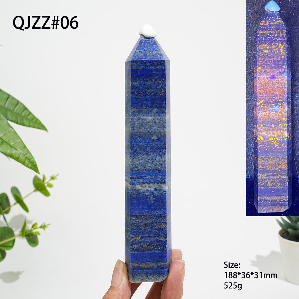 Unique,Natural Exquisite Crystal Lapis Lazuli Point