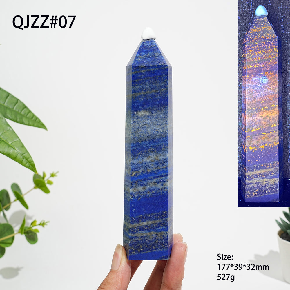 Unique,Natural Exquisite Crystal Lapis Lazuli Point