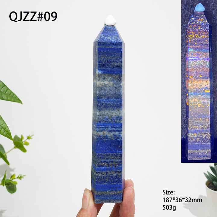 Unique,Natural Exquisite Crystal Lapis Lazuli Point