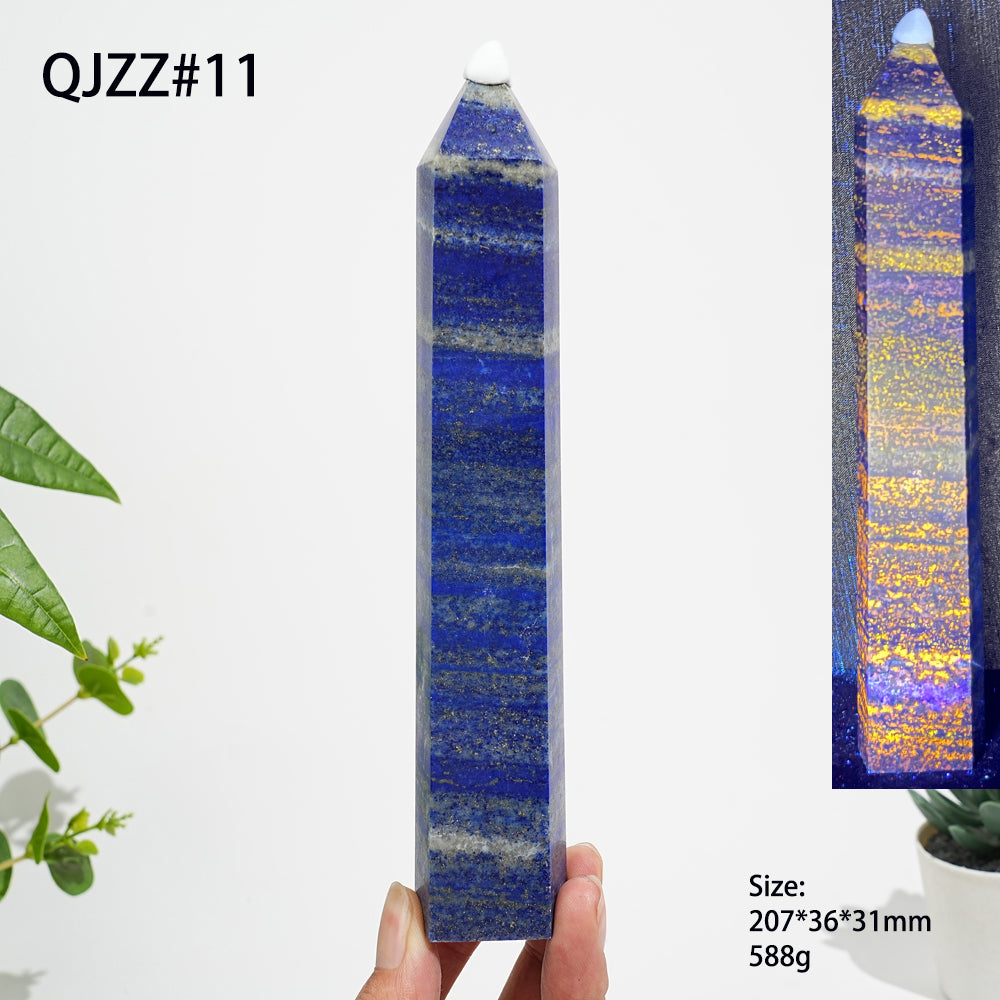 Unique,Natural Exquisite Crystal Lapis Lazuli Point