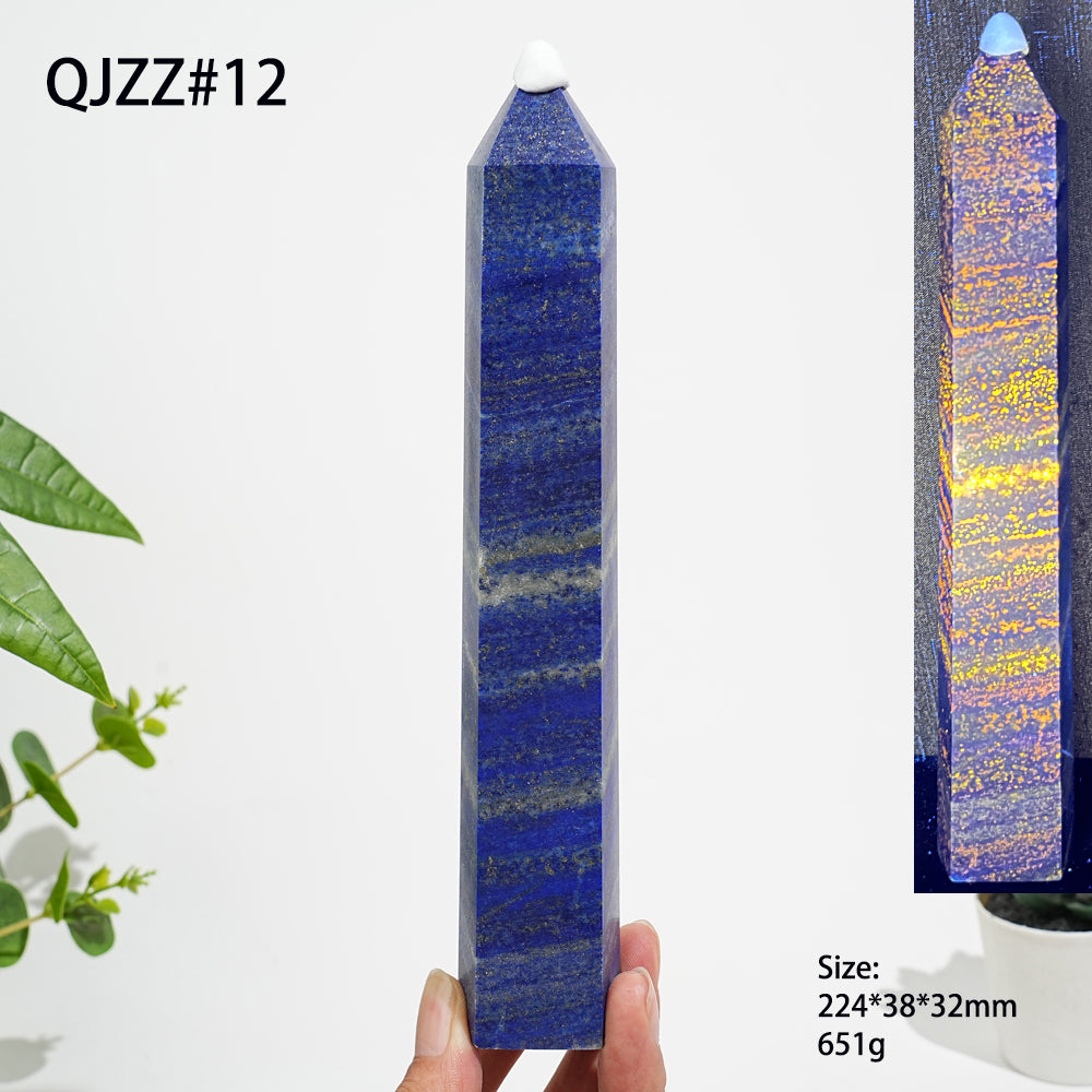 Unique,Natural Exquisite Crystal Lapis Lazuli Point