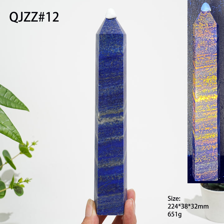 Unique,Natural Exquisite Crystal Lapis Lazuli Point