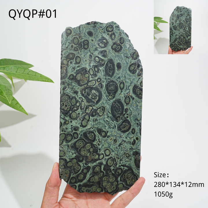 Unique,Natural Crystal Kambaba Jasper Slice