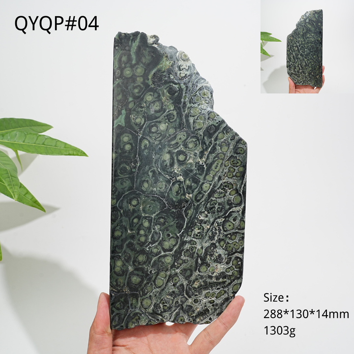 Unique,Natural Crystal Kambaba Jasper Slice