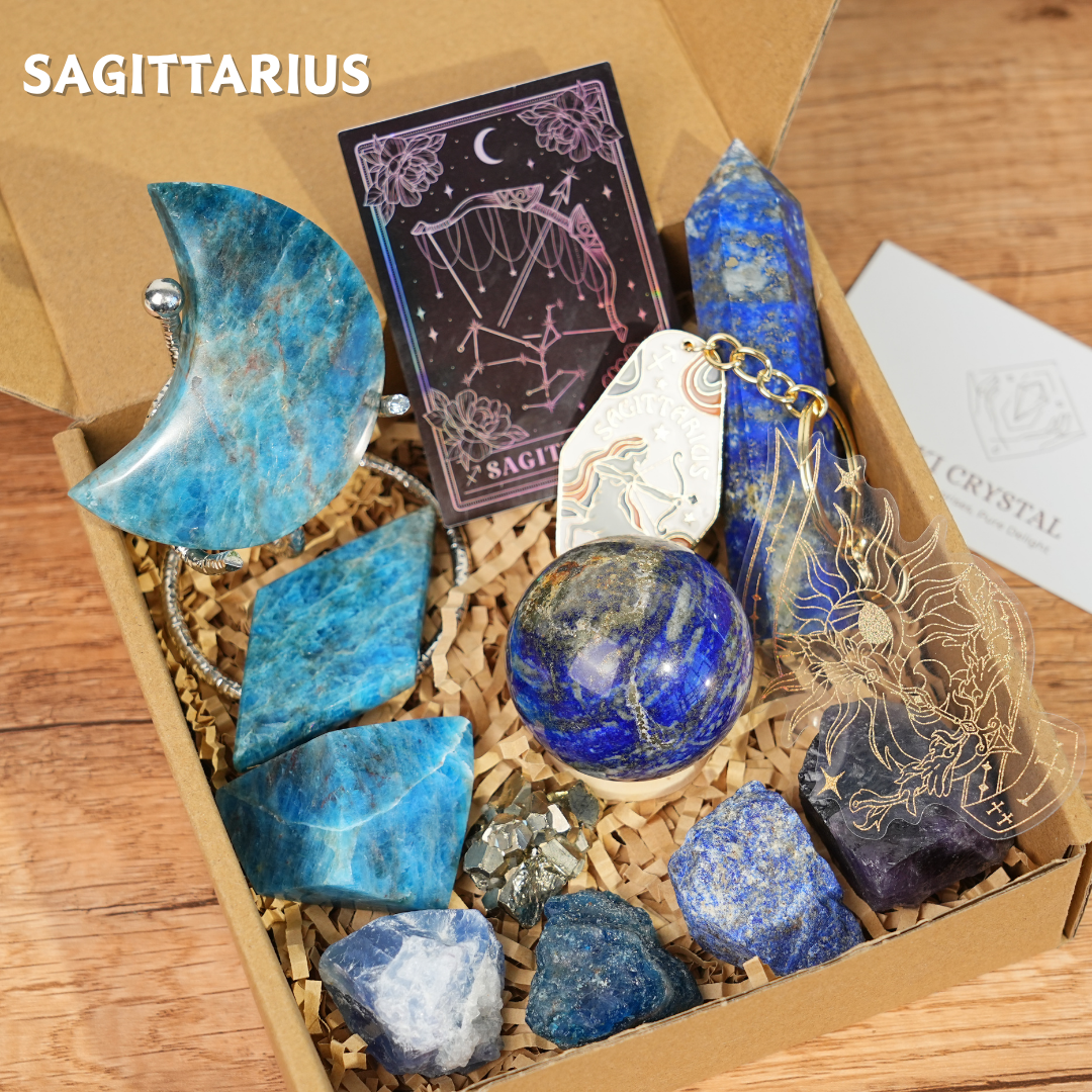 Exclusive Natural Zodiac Crystal Healing Set