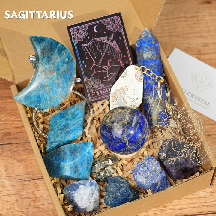 Exclusive Natural Zodiac Crystal Healing Set