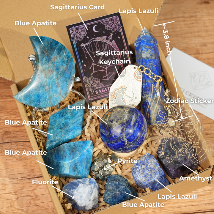 Exclusive Natural Zodiac Crystal Healing Set