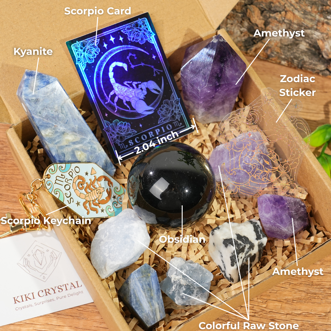 Exclusive Natural Zodiac Crystal Healing Set
